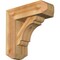 Ekena Millwork Olympic Craftsman Rough Sawn Bracket w/ Offset Brace, Western Red Cedar, 6"W x 16"D x 16"H BKT0604X16X16OLY04RWR - alternate 1